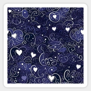 Swirls of valentines hearts for valentines day Sticker